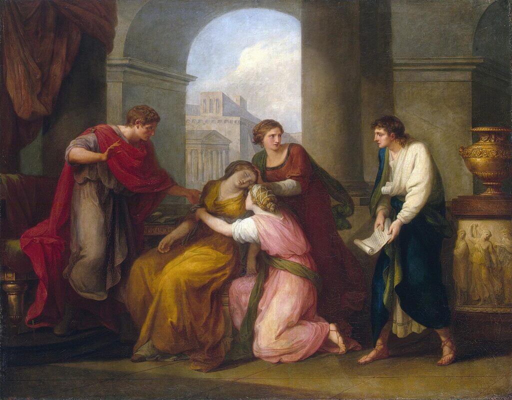 Angelica Kauffmann (1788) Virgilio Leyendo La Eneida a Augusto y Octavia © The State Hermitage Museum