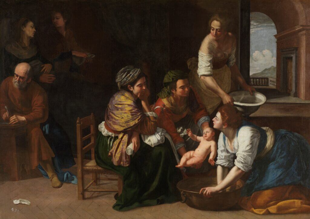 Artemisia Gentileschi Nacimiento de San Juan Bautista (1635) ©Museo Nacional del Prado