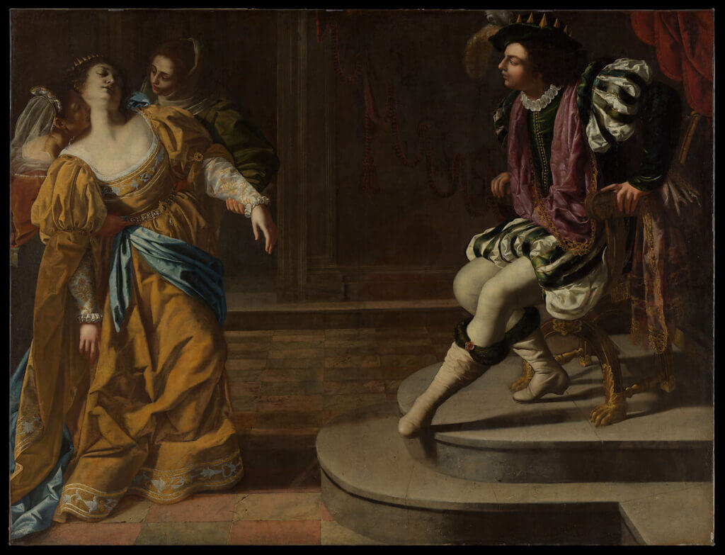 Artemisia Gentileschi Esther before Ahasuerus (1620) © The Metropolitan Museum of Art
