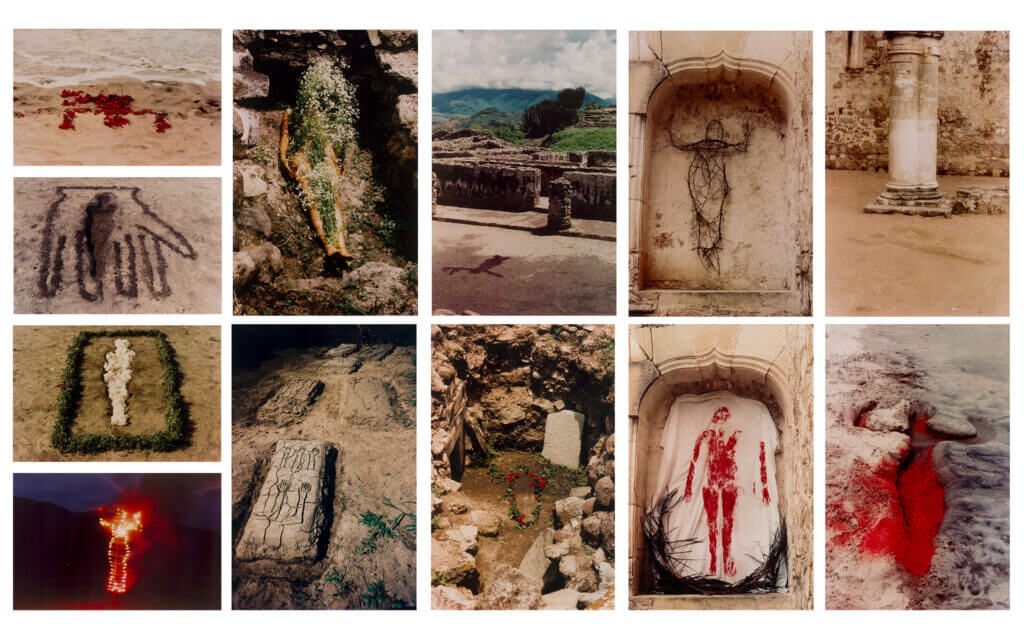 Ana Mendieta (1948-1985), Untitled: Silueta Series, Mexico From Silueta Works in Mexico, 1973-1977 / 1991. Suite of twelve color coupler prints. Each: 13 x 20 in (33 x 50.8 cm) or 20 x 13 in (50.8 x 30 cm)