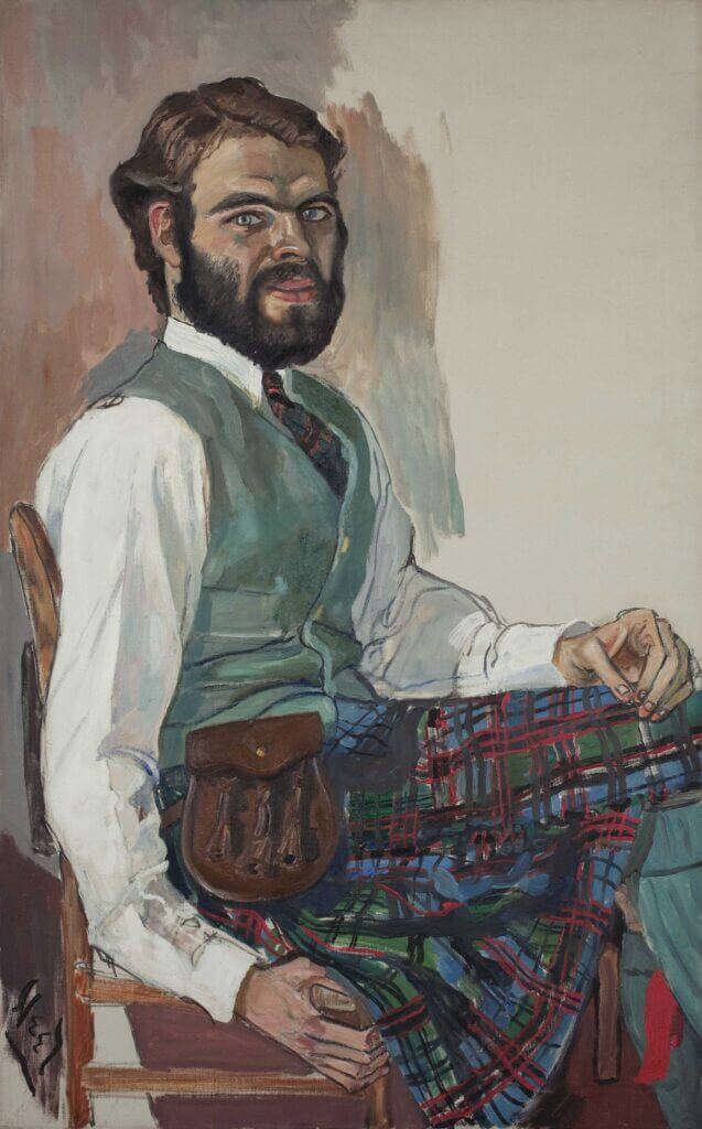 Stewart Mott 1961 Oil on canvas 44 x 28 3/4 in 112 x 68 cm